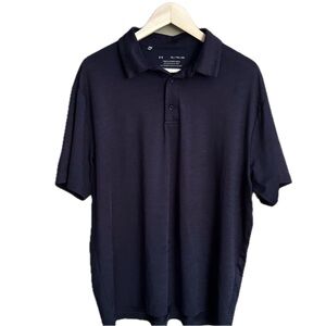 Golf Under Armour Moisture Wicking Men's Navy  Polo Shirt Size XL